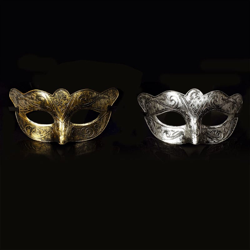 RUSVNO Adults Vintage Antique Look Venetian Party Mask (Pack of 10) - Image 5